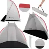 Tourist tent 220x120x120 cm beach with cover, screen gray-black