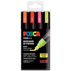 Tussisetti POSCA PC-5M Fluor Monivärinen