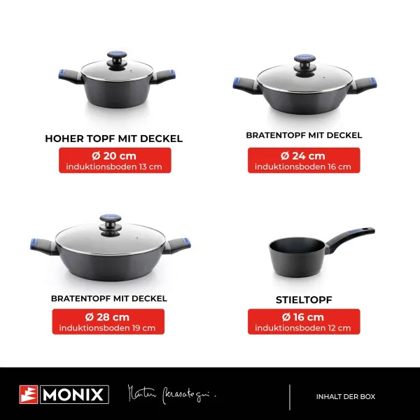 Cookware Monix Martin Berasategui Black 7 Pieces