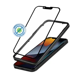 Crong Anti-Bacterial 3D Armor Glass – 9H Tempered Glass for Full Screen iPhone 14 Plus / iPhone 13 Pro Max + Installation Frame