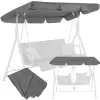 Sodo sūpynių baldakimas, sūpynių baldakimas Springos GS1006 165x110 cm pilkas