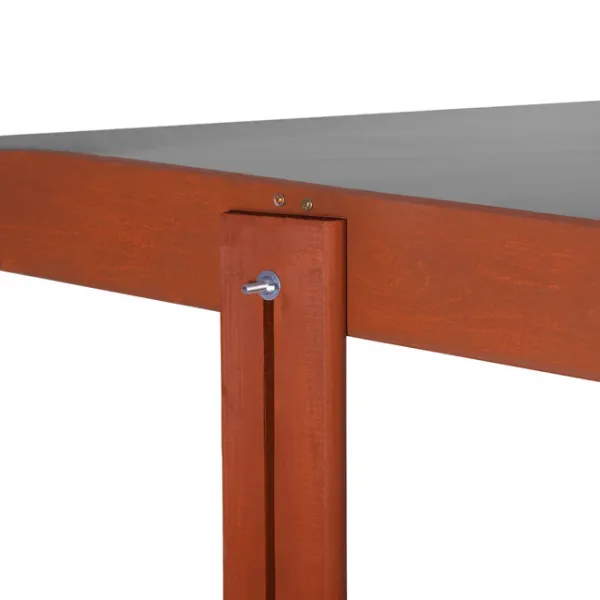 Uždara smėlio dėžė su suolais ir stogeliu Springos SBP140RSET02 140x140 cm