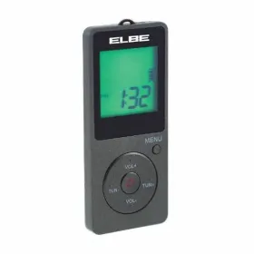 Transistoriradio ELBE RF-95 Tumman harmaa Urheilu AM/FM
