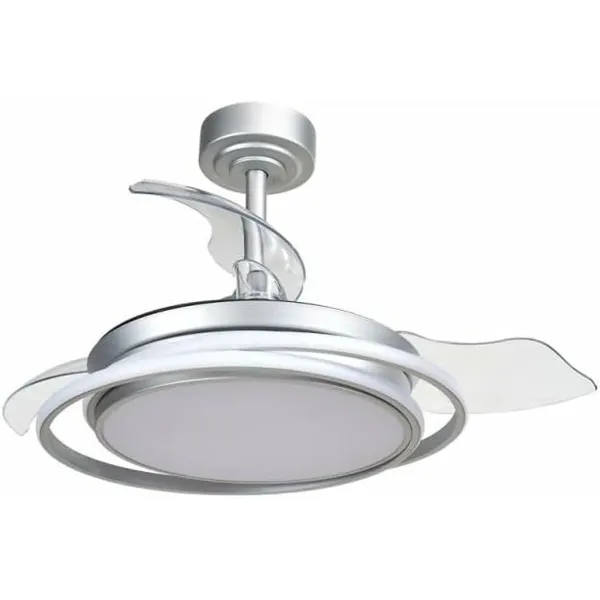Ceiling Fan CristalRecord Silver 40 W Ø 40 cm