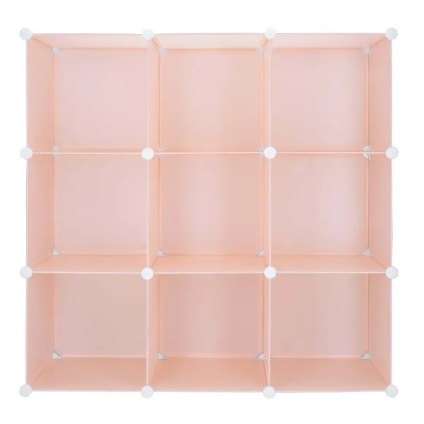 Children's Modular Cabinet Springos HA0215 – 110 × 110 × 37 cm, 9 Compartments