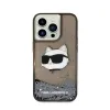 Karl Lagerfeld Liquid Glitter NFT Choupette Head - Case for iPhone 14 Pro (Black)