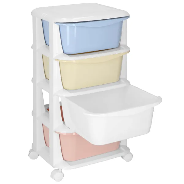 Springos HA0214 Mobile Cabinet with 4 Drawers on Wheels