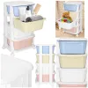 Springos HA0214 Mobile Cabinet with 4 Drawers on Wheels