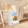 Springos HA0214 Mobile Cabinet with 4 Drawers on Wheels