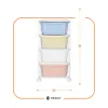 Springos HA0214 Mobile Cabinet with 4 Drawers on Wheels