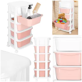 Mobile Storage Cabinet on Wheels with 5 Drawers Springos HA0211