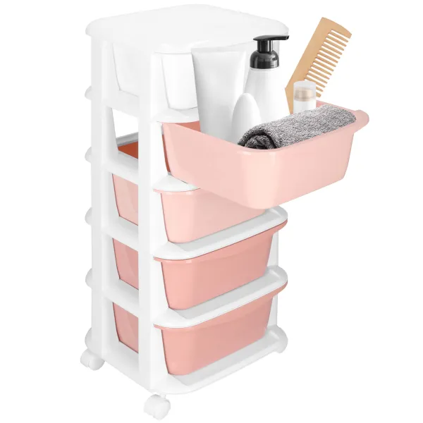 Mobile Storage Cabinet on Wheels with 5 Drawers Springos HA0211