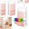 Mobile Storage Cabinet on Wheels with 5 Drawers Springos HA0211