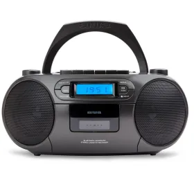 CD-raadio Aiwa Must LCD Ekraan Bluetooth 5.0