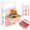 Mobile Drawer Cabinet on Wheels with 4 Drawers Springos HA0212