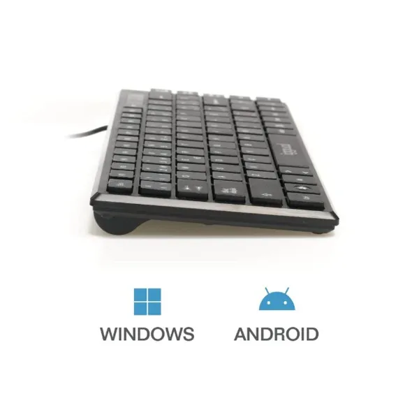 Klaviatūra iggual Slim TKL-USB Melns
