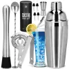 Bartender set for cocktails and drinks 11 elements Springos KI0156, 750 ml made of stainless steel