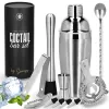 Bartender set for cocktails and drinks 11 elements Springos KI0156, 750 ml made of stainless steel