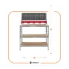 Darbo stalas Springos HA5276 136x101x40 cm, apkrova 620 kg, darbo paviršius su įrankių lentynomis garažui