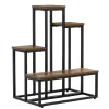 Metal flower stand Springos GA0210 67 cm with 4 shelves, loft-style, multi-level, modern