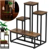 Metal flower stand Springos GA0210 67 cm with 4 shelves, loft-style, multi-level, modern