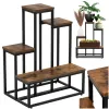 Metal flower stand Springos GA0210 67 cm with 4 shelves, loft-style, multi-level, modern