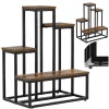 Metal flower stand Springos GA0210 67 cm with 4 shelves, loft-style, multi-level, modern