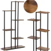 Metal flower stand Springos GA0211 113 cm with 6 shelves, loft-style, multi-level, modern
