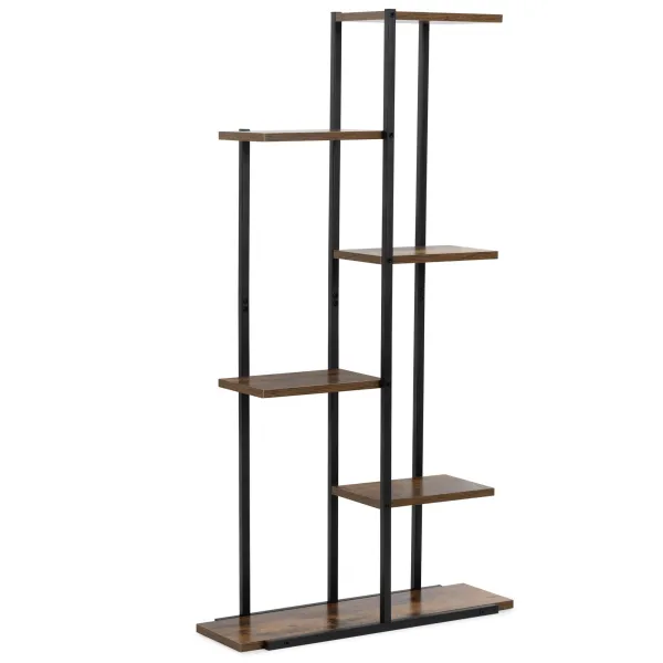 Metal flower stand Springos GA0211 113 cm with 6 shelves, loft-style, multi-level, modern