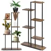 Metal flower stand Springos GA0211 113 cm with 6 shelves, loft-style, multi-level, modern