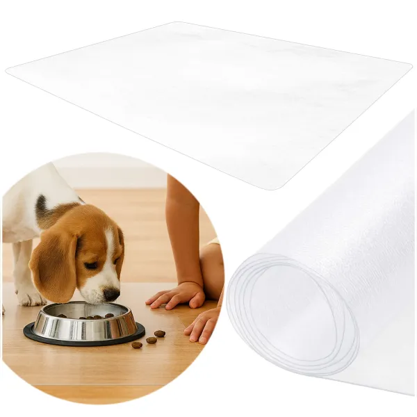 Apsauginis kilimėlis biuro kėdėms ir poilsio kėdėms Springos FM0038 140x100 cm, permatomas stalo kilimėlis