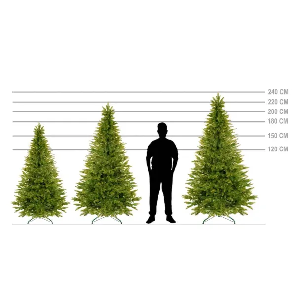 Artificial Christmas Tree Springos CT0206, Natural Fir 220 cm