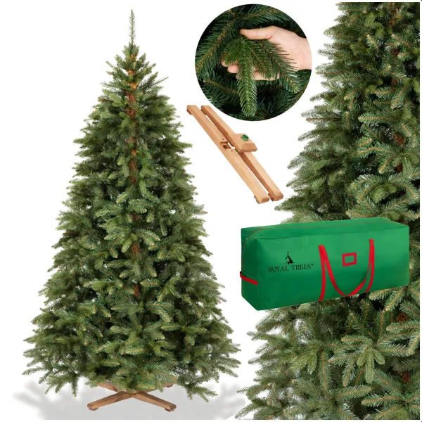 Dirbtinė eglė Springos CT0237, Sibiro eglė PE Premium, 220 cm