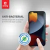 Crong Anti-Bacterial 3D Armor Glass – 9H tempered glass for the entire iPhone 13 mini screen + installation frame