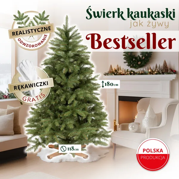 Mākslīgā eglīte Springos CT0241, Skandināvu priede Premium 180 CM