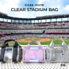Case-Mate Micro Tote Bag - Waterproof Shoulder Bag (Silver Chrome/Clear)