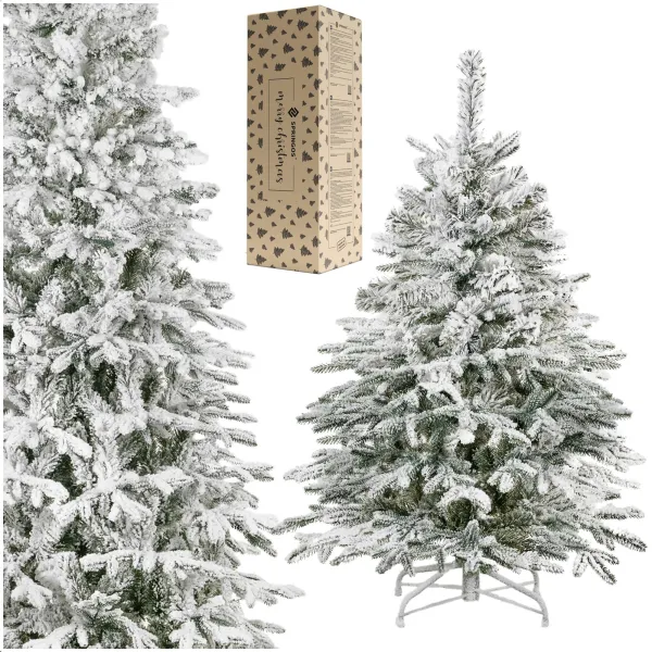 Искусственная ель с искусственным снегом Springos CT0222, LUX 120см