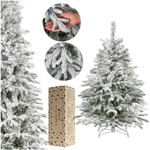 Искусственная ель с искусственным снегом Springos CT0222, LUX 120см