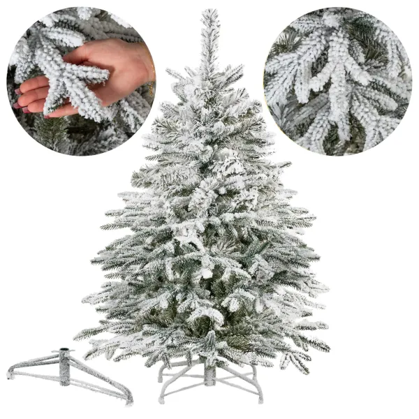 Искусственная ель с искусственным снегом Springos CT0222, LUX 120см