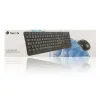Keyboard and Optical Mouse NGS Cocoa Kit Cocoa Kit Black Spanish Qwerty