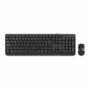 Keyboard and Optical Mouse NGS Cocoa Kit Cocoa Kit Black Spanish Qwerty