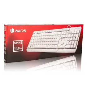 Keyboard NGS Spike White Black Spanish Qwerty