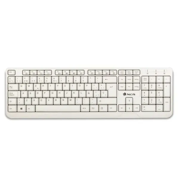 Keyboard NGS Spike White Black Spanish Qwerty