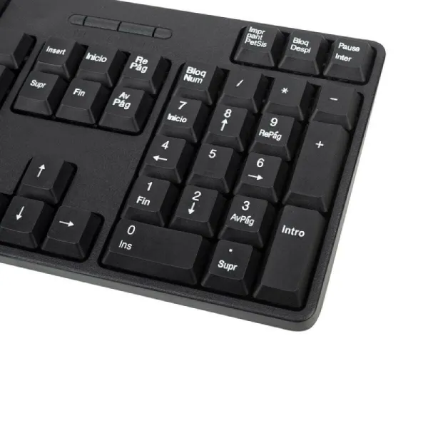 Keyboard and Mouse NGS EUPHORIA KIT Black QWERTY Qwerty US Wireless