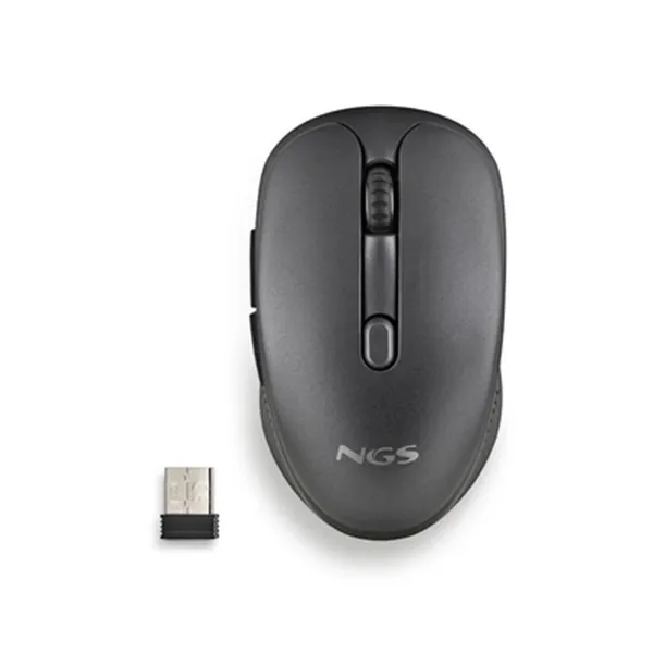 Bezvadu Pele NGS EVO RUST Melns 1600 dpi