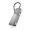 USB Centrmezgls NGS WONDER DOCK 8 Sudrabains