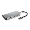 USB Centrmezgls NGS WONDER DOCK 8 Sudrabains
