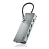 USB Centrmezgls NGS WONDER DOCK 8 Sudrabains