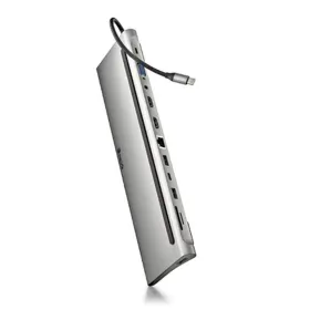 USB-keskitin NGS WONDERDOCK12 Harmaa Hopeinen