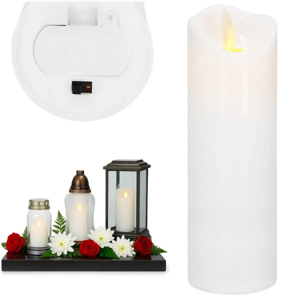 LED svece Springos HA7555, 15 X 5 CM